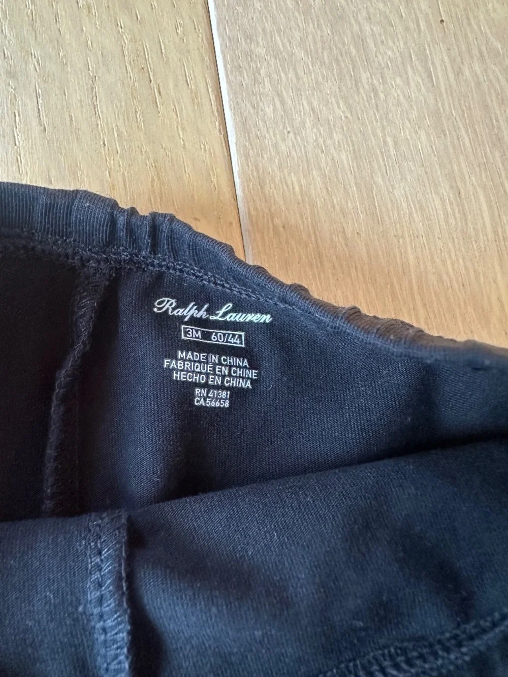 Ralph Lauren Baby Girl Black Bow Leggings 3M